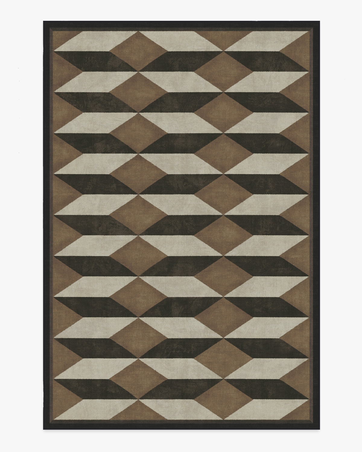 Oak — Halı, Siyah Deve Tüyü, AREA, beyaz zemin, 6x9