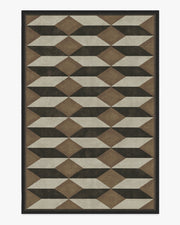 Oak — Halı, Siyah Deve Tüyü, AREA, beyaz zemin, 6x9