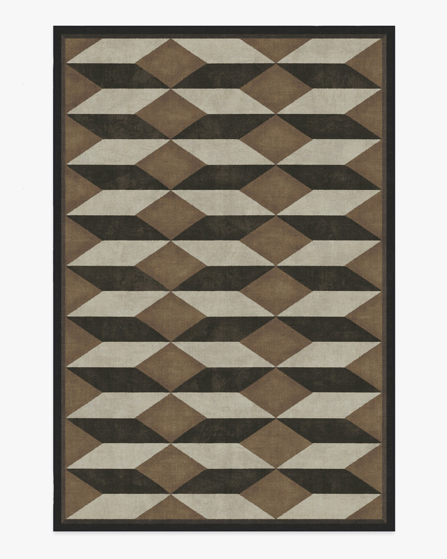 Oak — Halı, Siyah Deve Tüyü, AREA, beyaz zemin, 6x9
