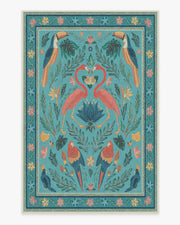 Birds Of A Feather — Halı, Su Yeşili, AREA, beyaz zemin, 6x9