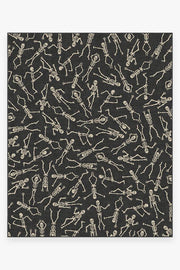Bone Dance — Halı, Siyah, AREA, beyaz zemin, 8x10