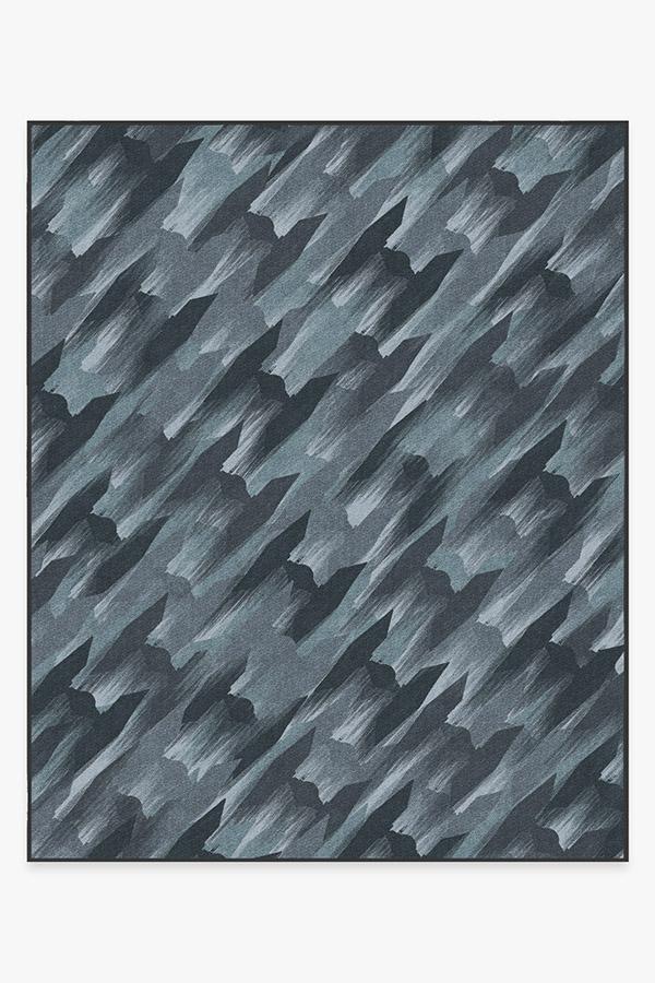 Tie Fighter Houndstooth — Halı, Mavi, AREA, beyaz zemin, 8x10