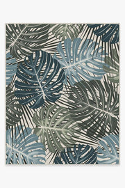 Monstera — Halı, Yeşim, AREA, beyaz zemin, 8x10