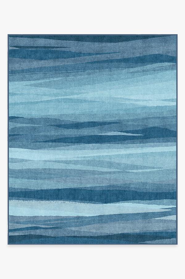 Meridian — Halı, Mavi, AREA, beyaz zemin, 8x10