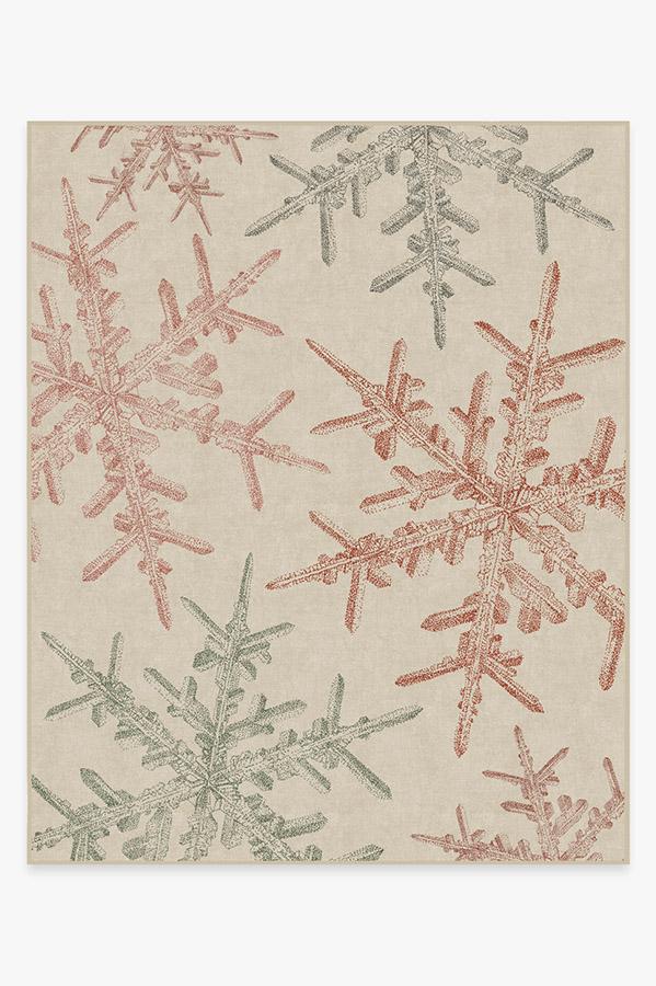 Snowflake Creme — Halı, Bej, AREA, beyaz zemin, 8x10