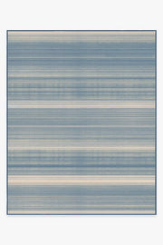 Coastal Linear Stripe — Halı, Arduvaz, AREA, beyaz zemin, 8x10