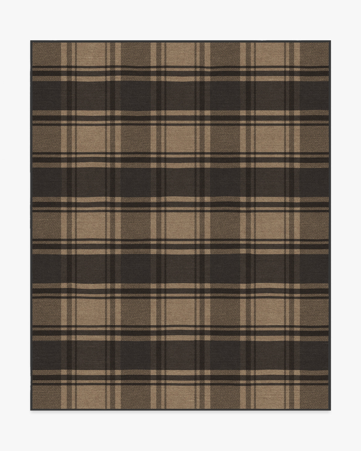 Easton Plaid — Halı, Antrasit Doğal, AREA, beyaz zemin, 8x10