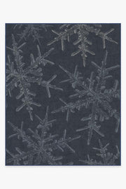 Snowflake — Halı, Lacivert, AREA, beyaz zemin, 8x10