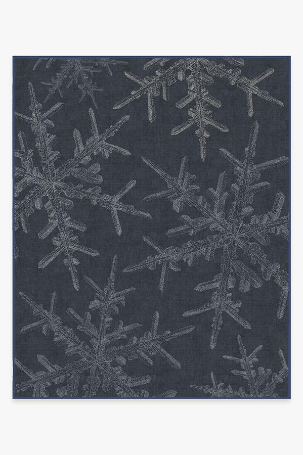 Snowflake — Halı, Lacivert, AREA, beyaz zemin, 8x10