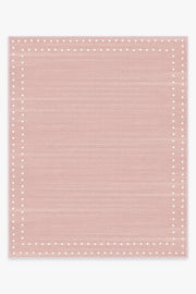 Dot Border — Halı, Pembe, AREA, beyaz zemin, 8x10