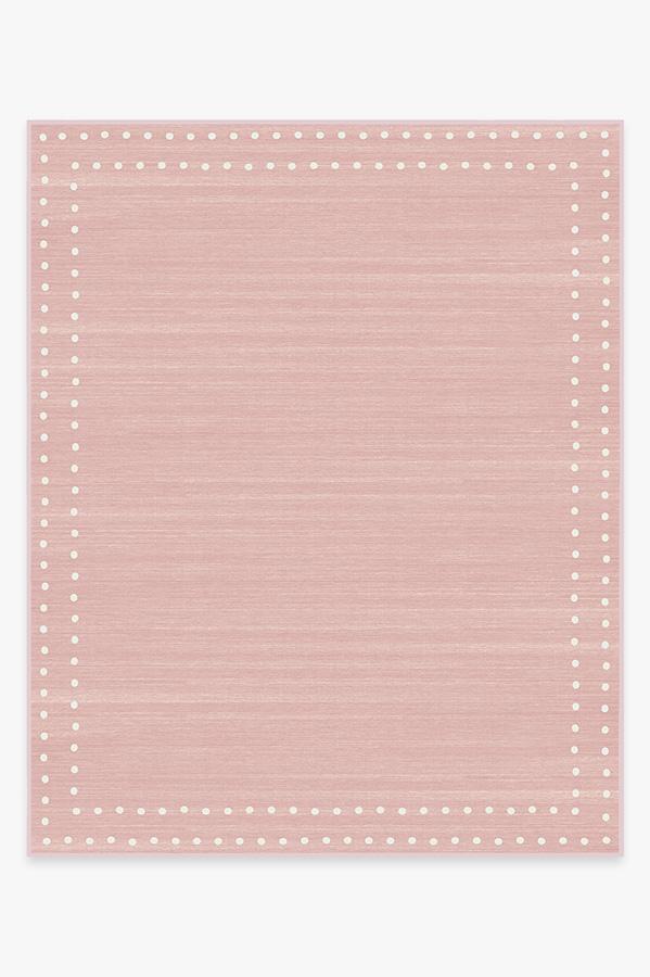 Dot Border — Halı, Pembe, AREA, beyaz zemin, 8x10