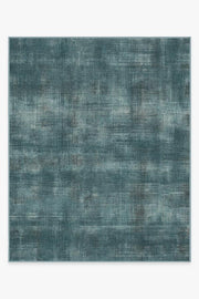 Sudaria Solid — Halı, Turkuaz Mavi, AREA, beyaz zemin, 8x10