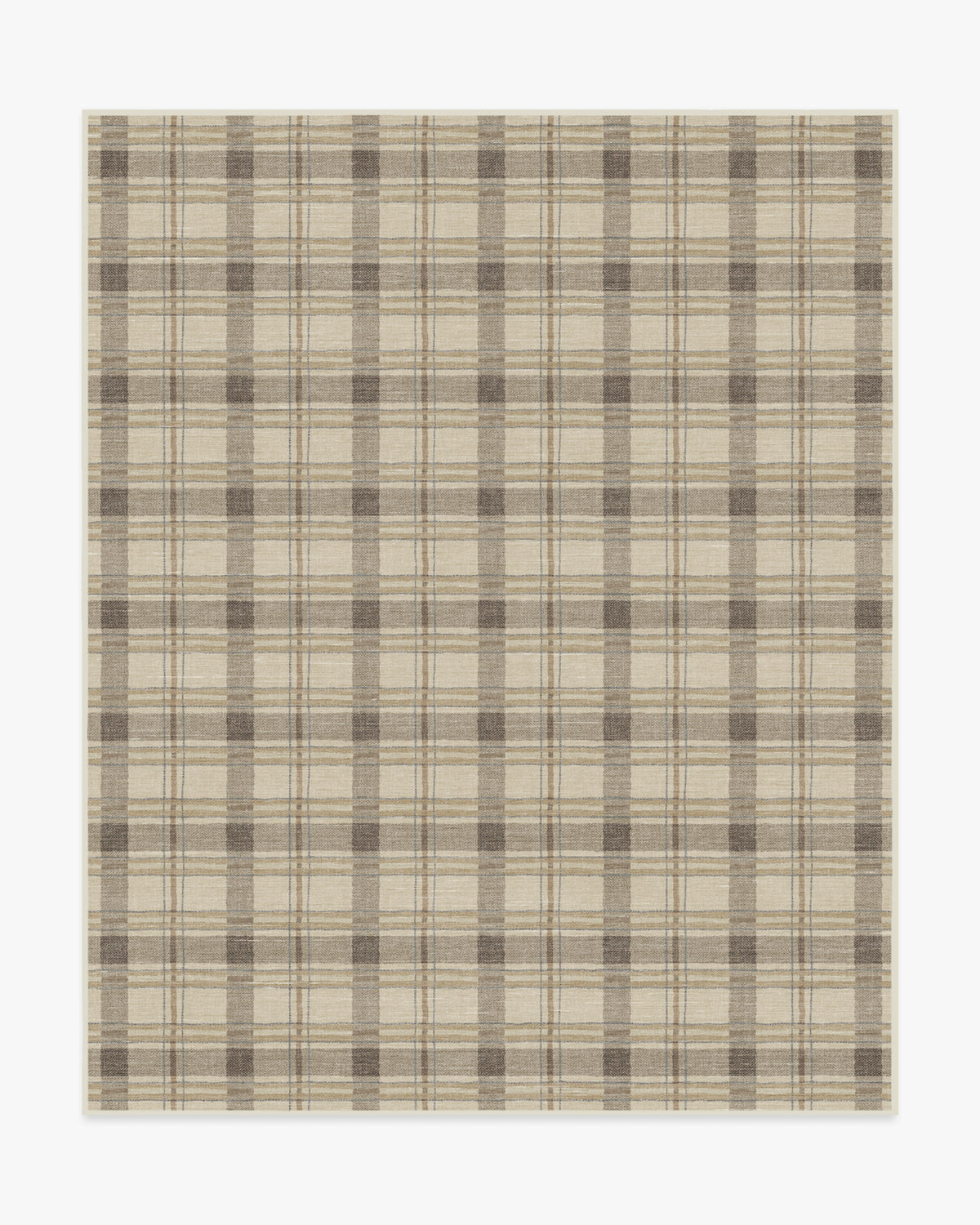 Piper Plaid — Halı, Nötr, AREA, beyaz zemin, 8x10