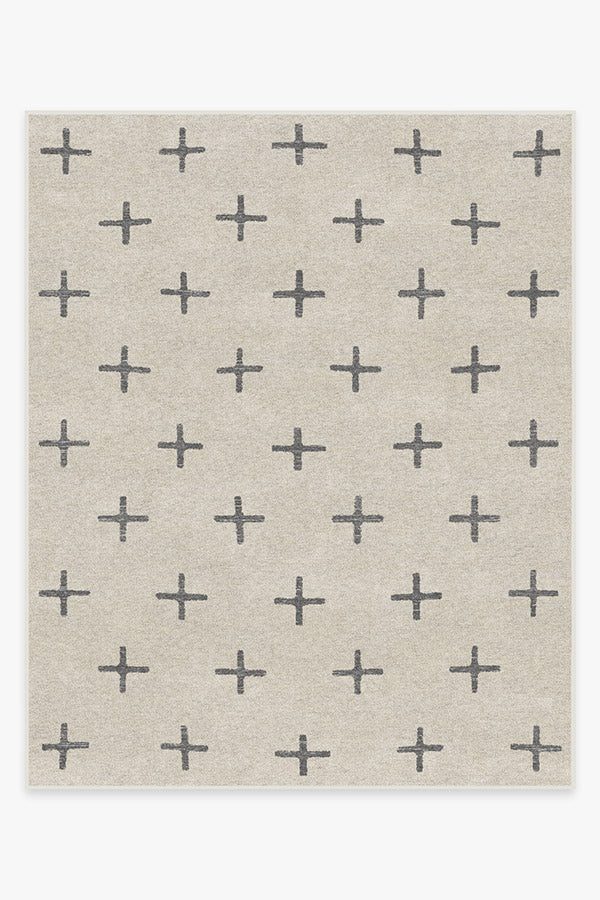 Crosby Birch — Halı, Antrasit, AREA, beyaz zemin, 8x10