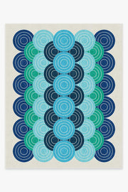 Biba — Halı, Mavi Yeşil, AREA, beyaz zemin, 8x10
