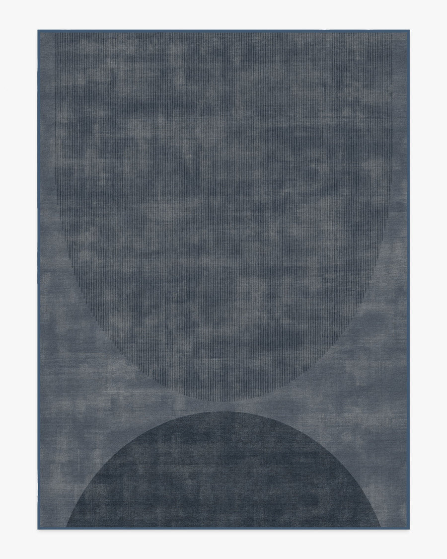 Eclipse — Halı, Lacivert, AREA, beyaz zemin, 9x12
