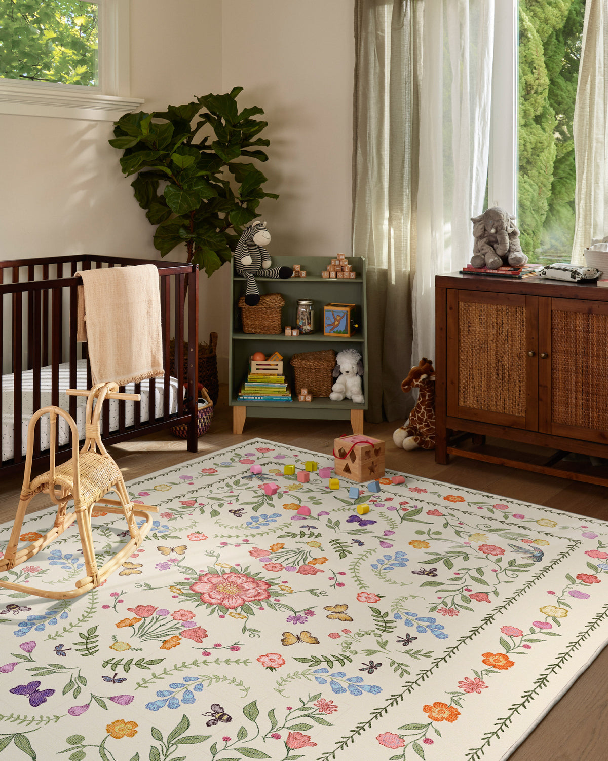 Springtime Lullaby — Halı, Fildişi Çok Renkli, AREA, yaşam alanı, 6x9