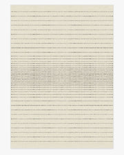 Array — Halı, Siyah Fildişi, AREA, beyaz zemin, 10x14