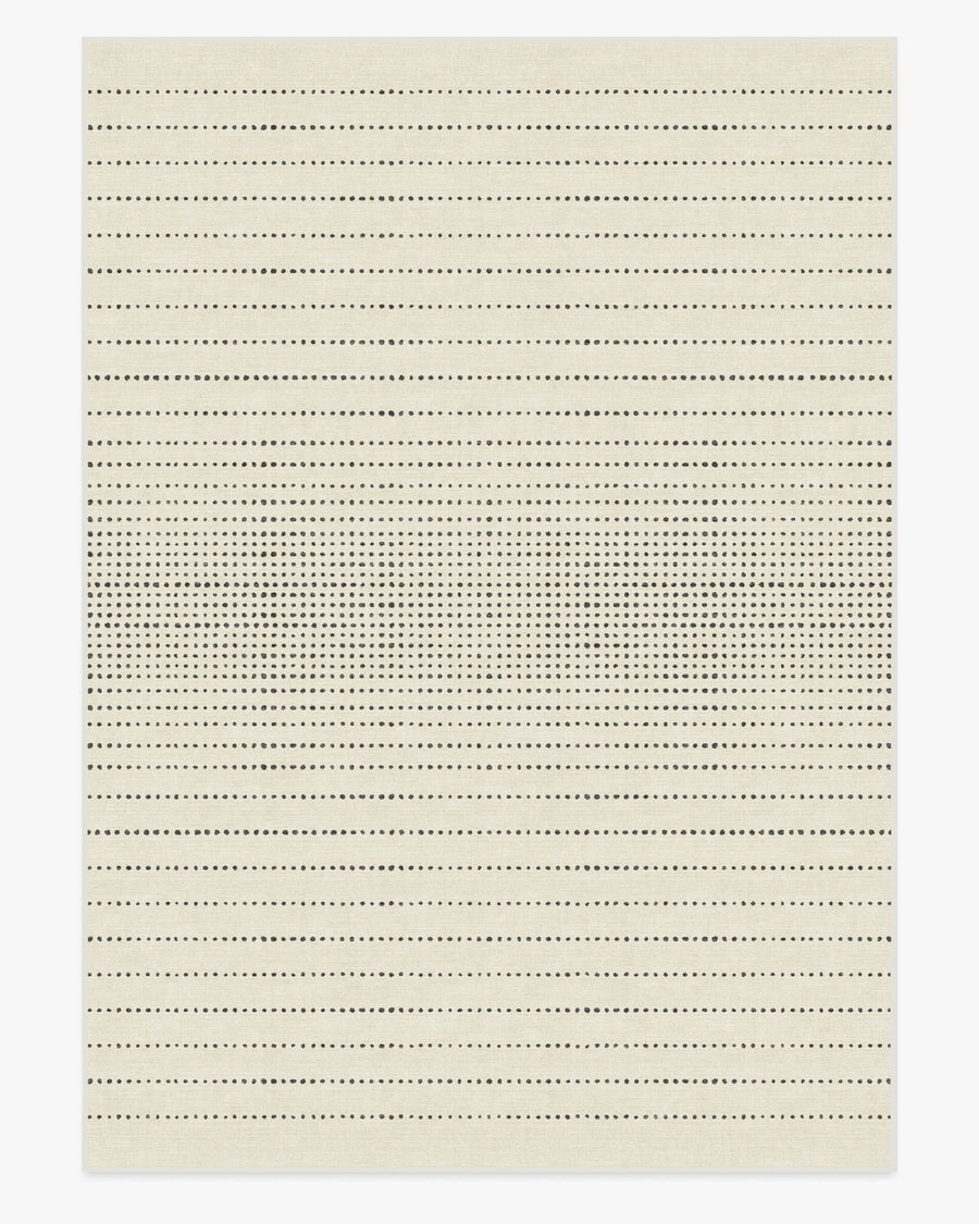 Array — Halı, Siyah Fildişi, AREA, beyaz zemin, 10x14