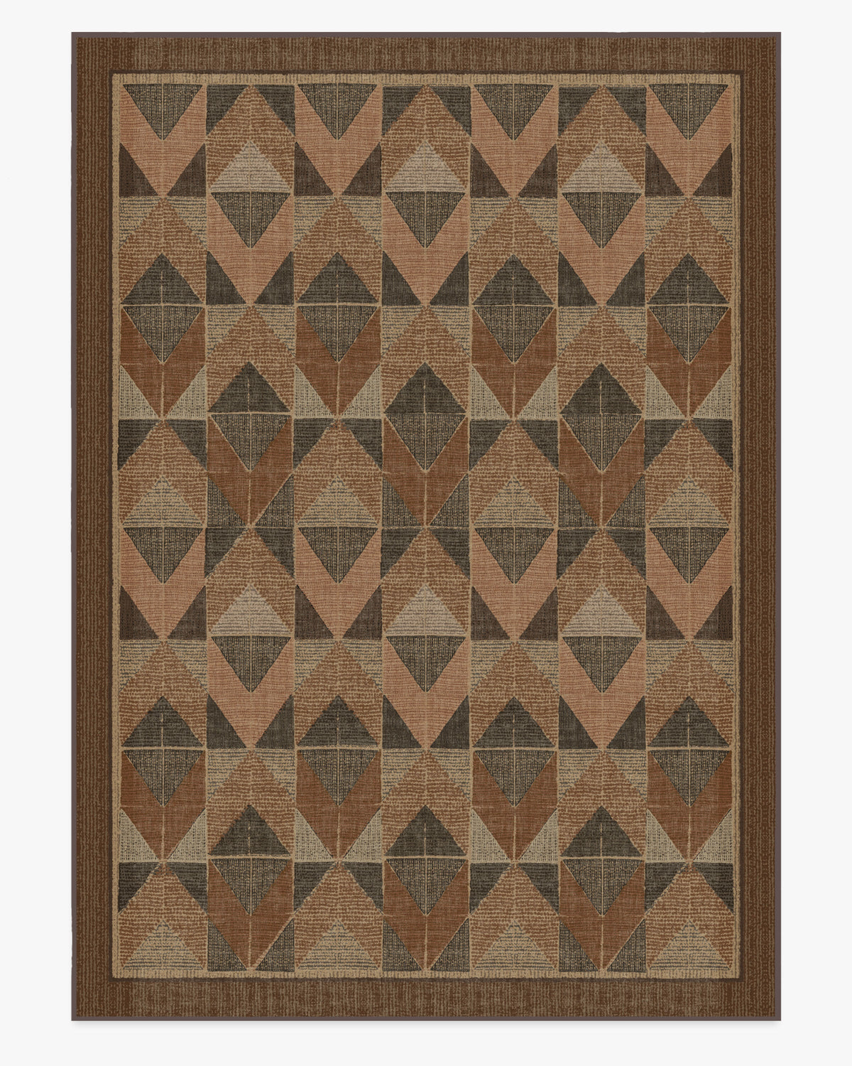 Ember — Halı, Bakır Kahverengi, AREA, beyaz zemin, 10x14
