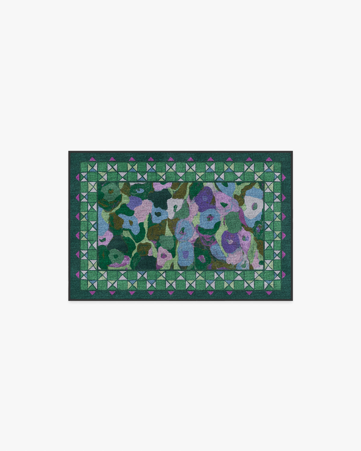 Vera — Halı, Yeşil Erik, AREA, beyaz zemin, 2x3