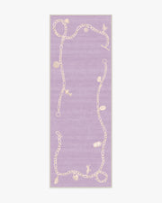 M E Charms — Halı, Lilac, RUNNER, beyaz zemin, 2x7