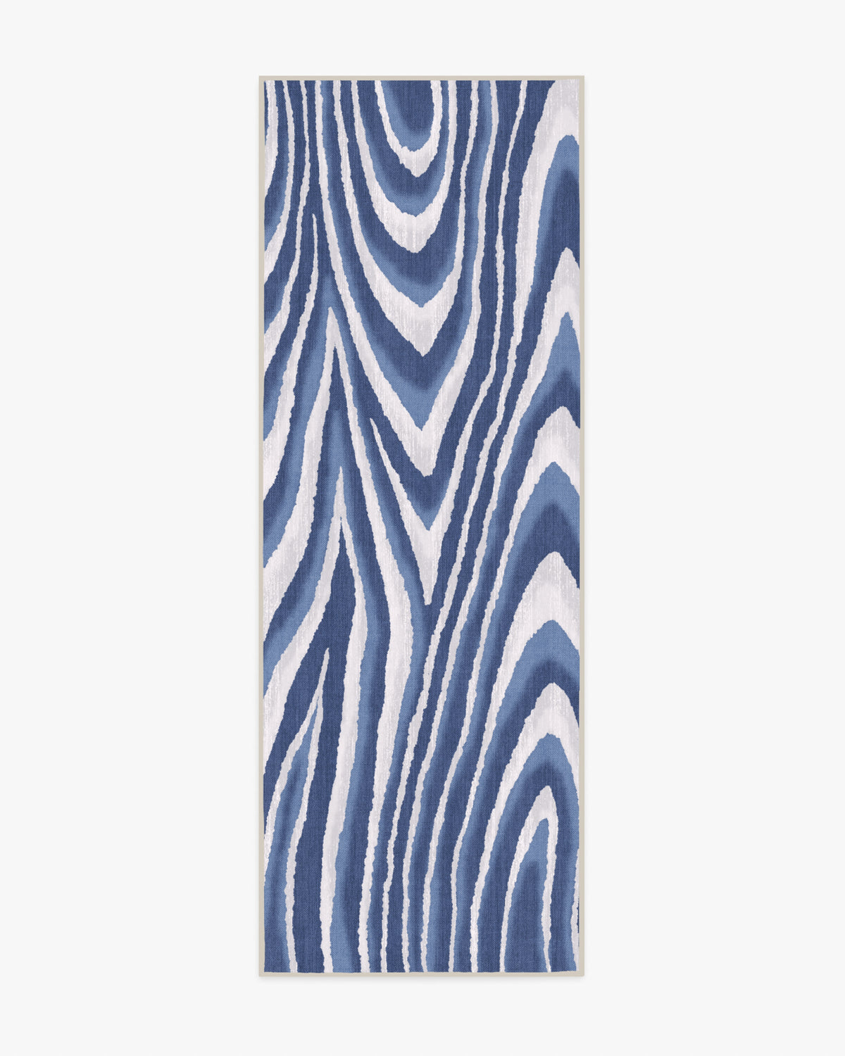 Chifa — Halı, Wood Mavi Krem, RUNNER, beyaz zemin, 2x7
