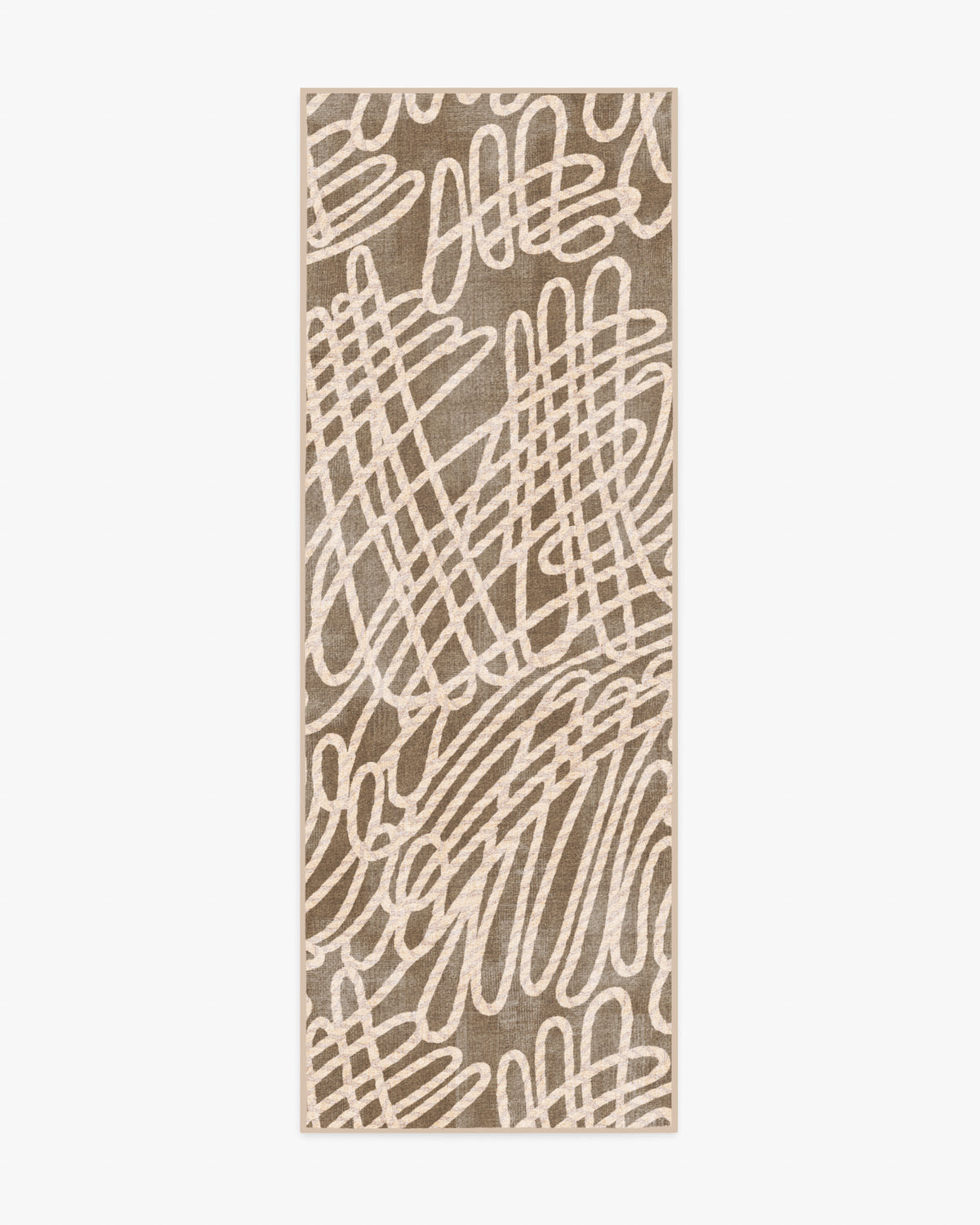 Rica Rope — Halı, Vizon Krem, RUNNER, beyaz zemin, 2x7