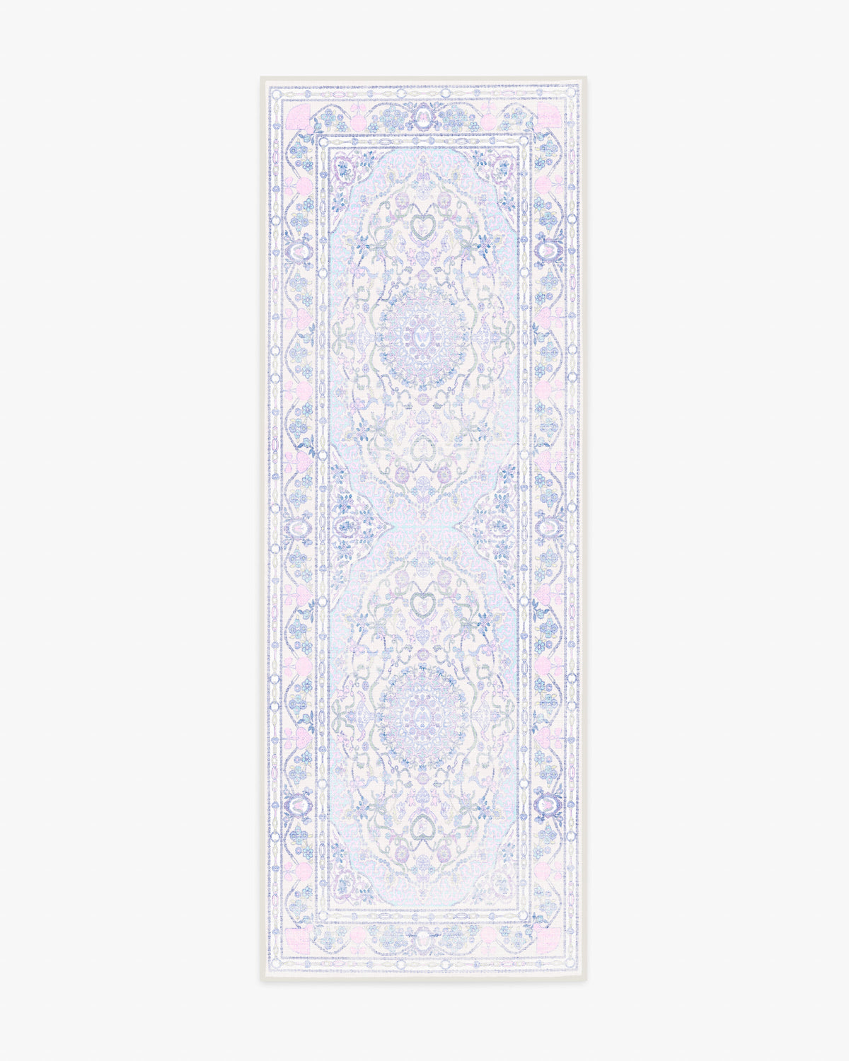 Mazzy Ornamental — Halı, Çok Renkli, RUNNER, beyaz zemin, 2x7