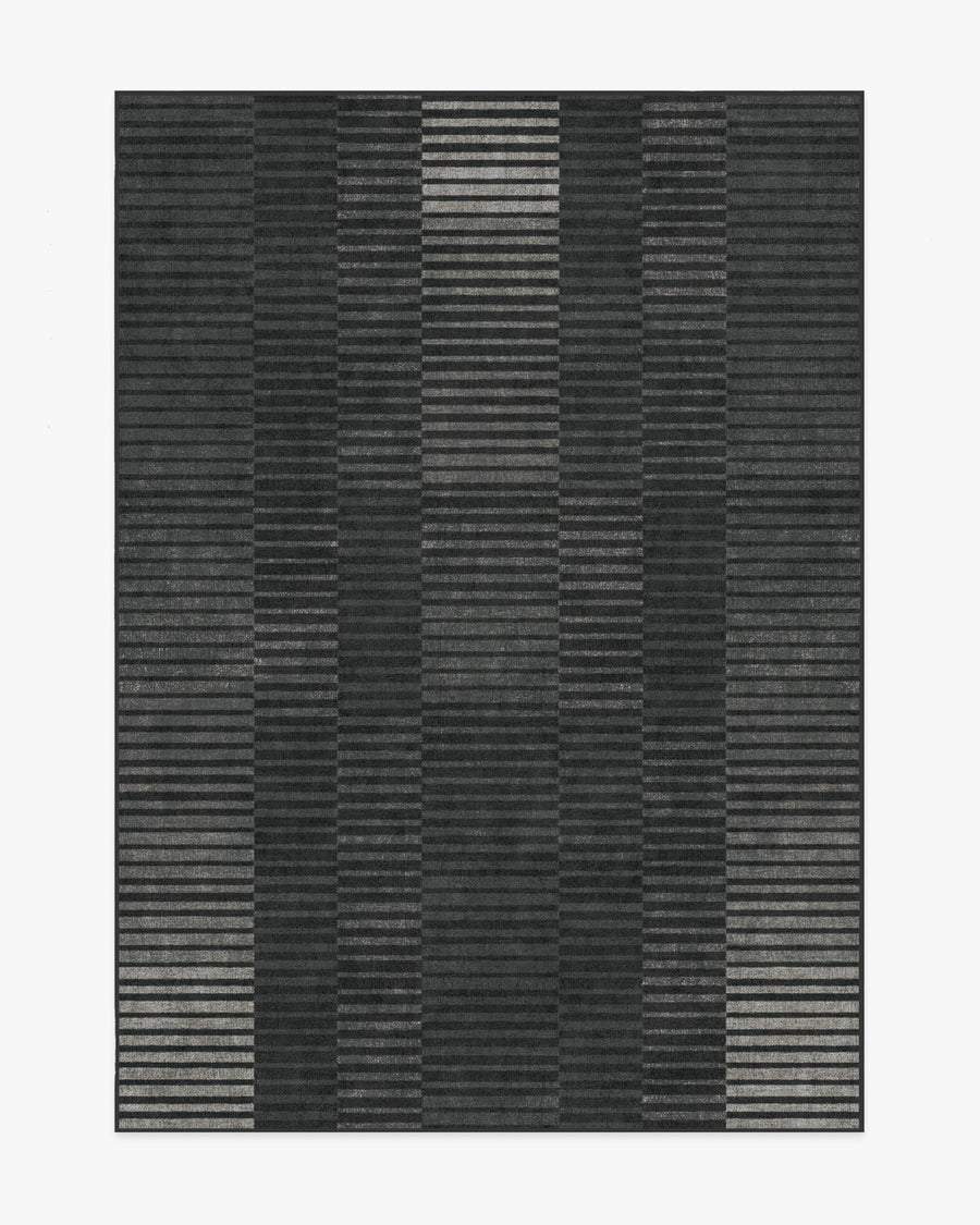 Shadow Stripe — Halı, Antrasit, AREA, beyaz zemin, 5x7