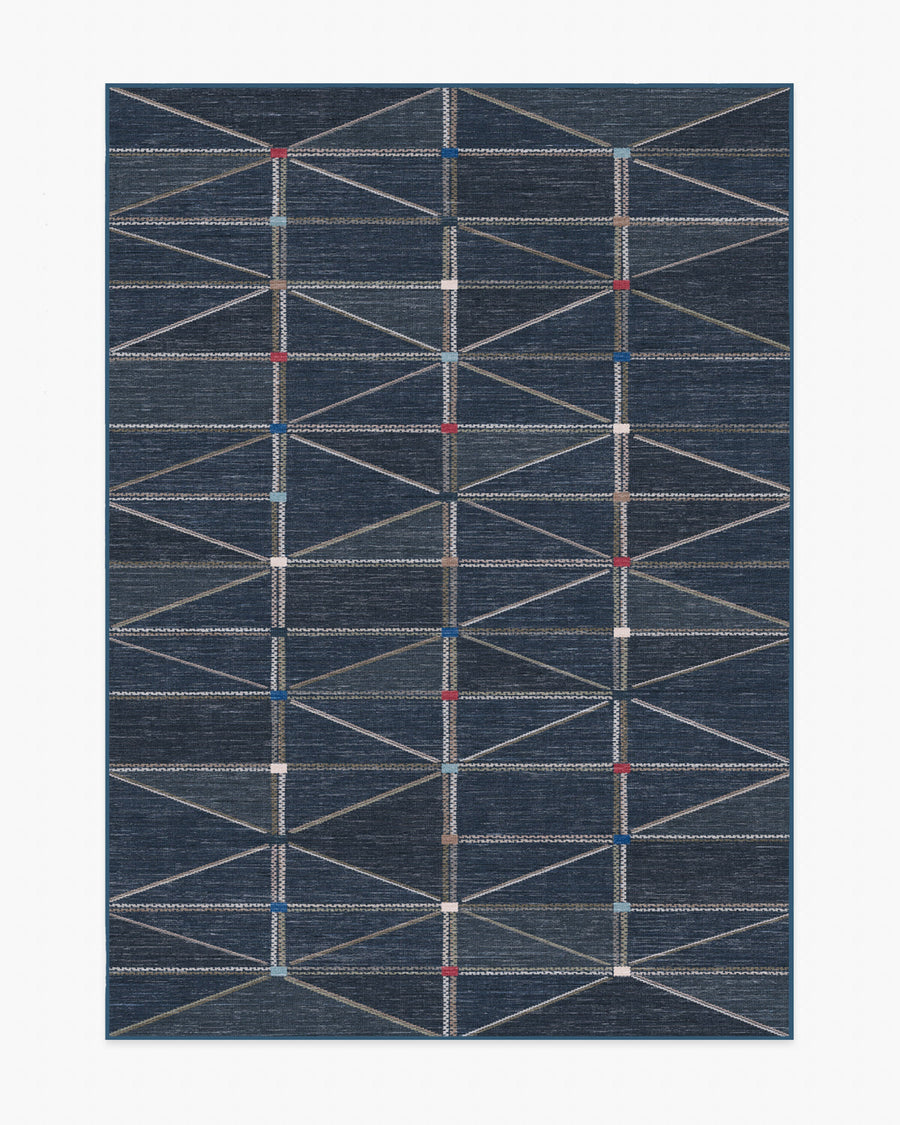 Ulysses — Halı, Lacivert, AREA, beyaz zemin, 5x7