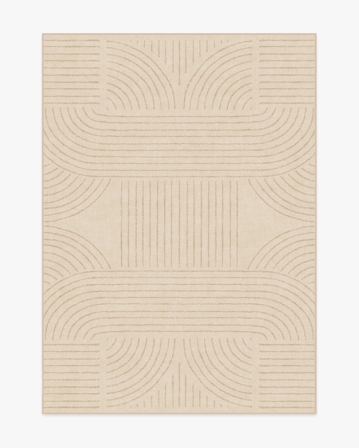 Callen — Halı, Kum, AREA, beyaz zemin, 5x7
