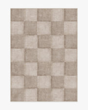 Hearth Check — Halı, Warm Gri, AREA, beyaz zemin, 5x7