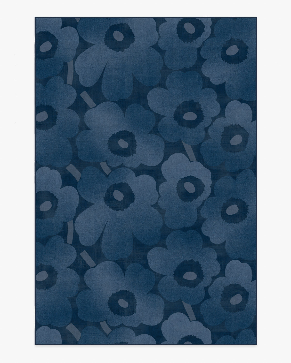 Unikko — Halı, Mavi, AREA, beyaz zemin, 6x9
