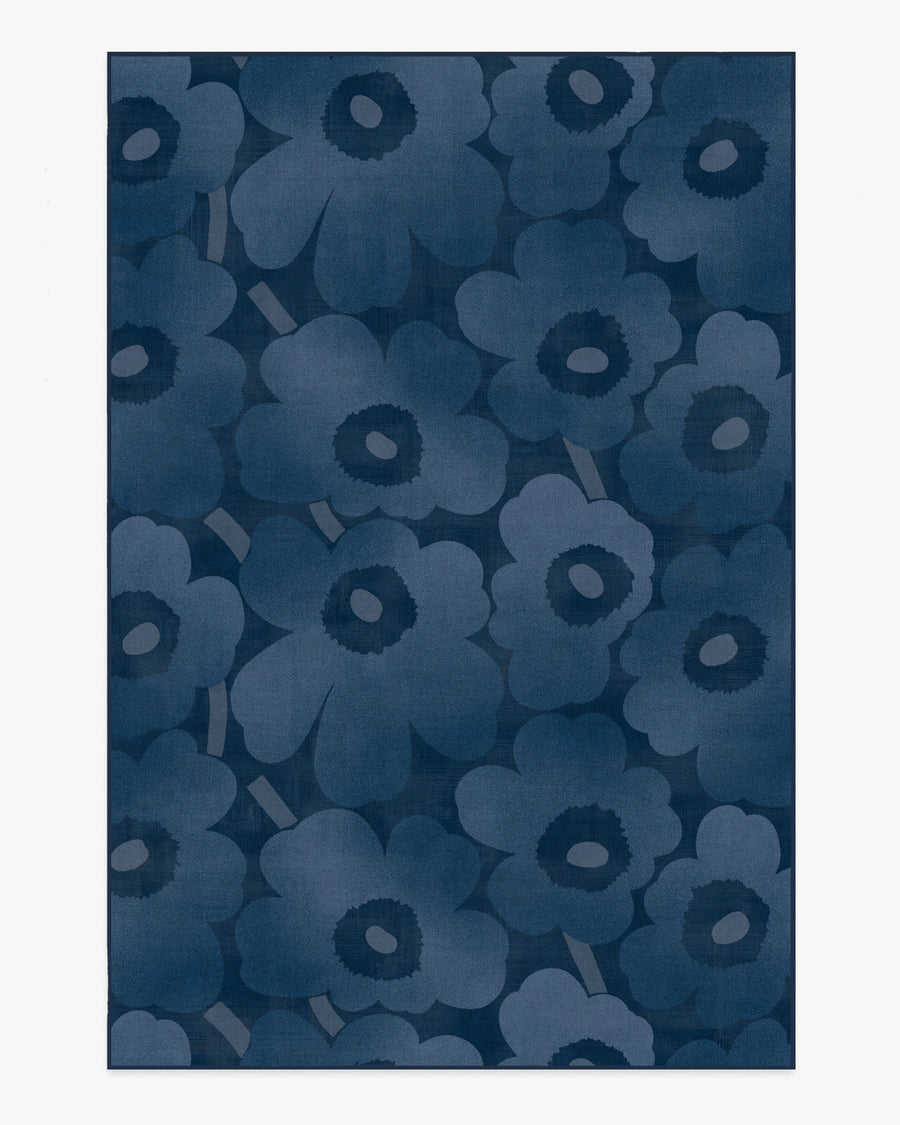 Unikko — Halı, Mavi, AREA, beyaz zemin, 6x9