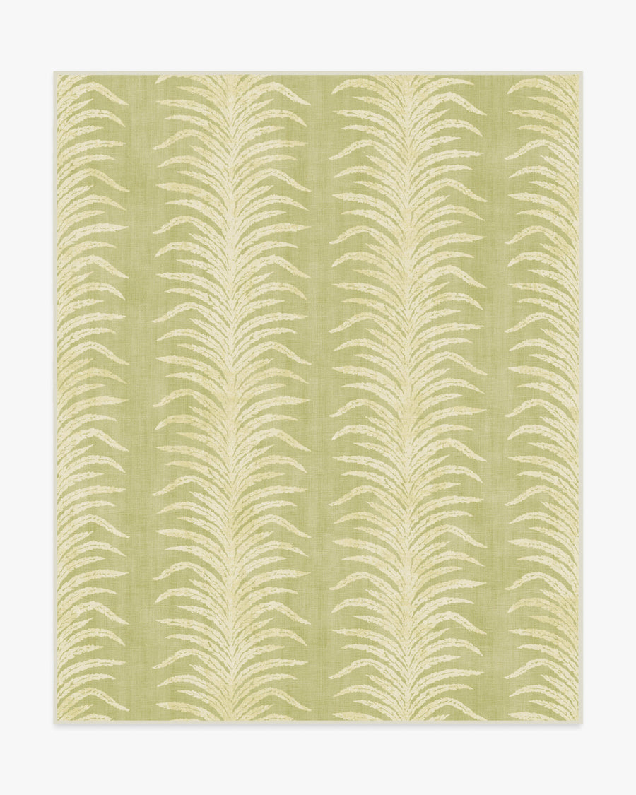 Tree Fern Matcha — Halı, Yeşil, AREA, beyaz zemin, 8x10