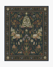 Juniper — Halı, Gece Mavisi, AREA, beyaz zemin, 8x10