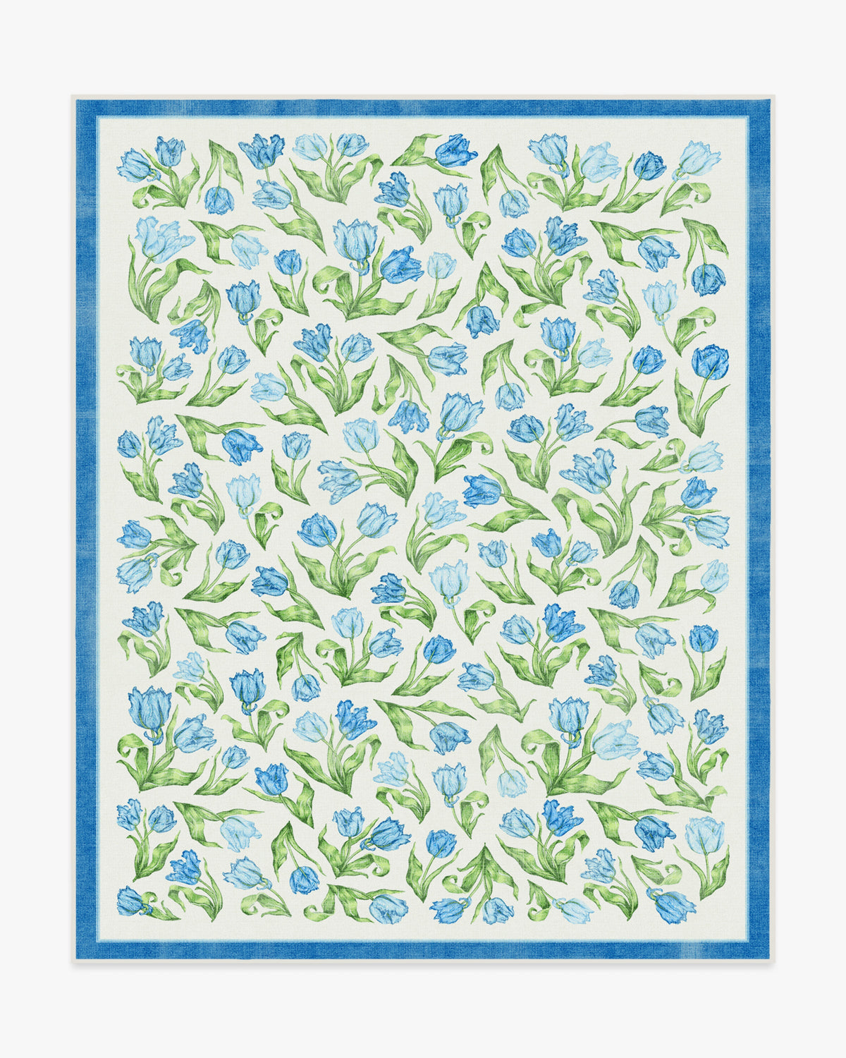 Garden Party — Halı, Mavi, AREA, beyaz zemin, 8x10