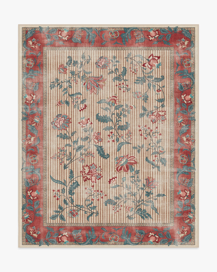 Lilou Currant — Halı, Turkuaz Yeşil, AREA, beyaz zemin, 8x10