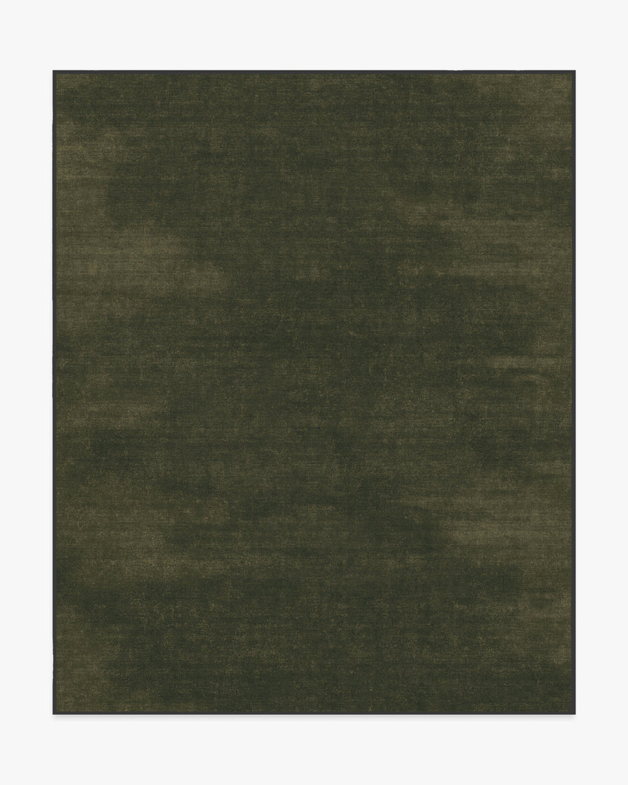 Nico Solid — Halı, Zeytin, AREA, beyaz zemin, 8x10