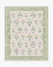 Morris And Co Meadow Sweet — Halı, Fildişi Yeşil, AREA, beyaz zemin, 8x10