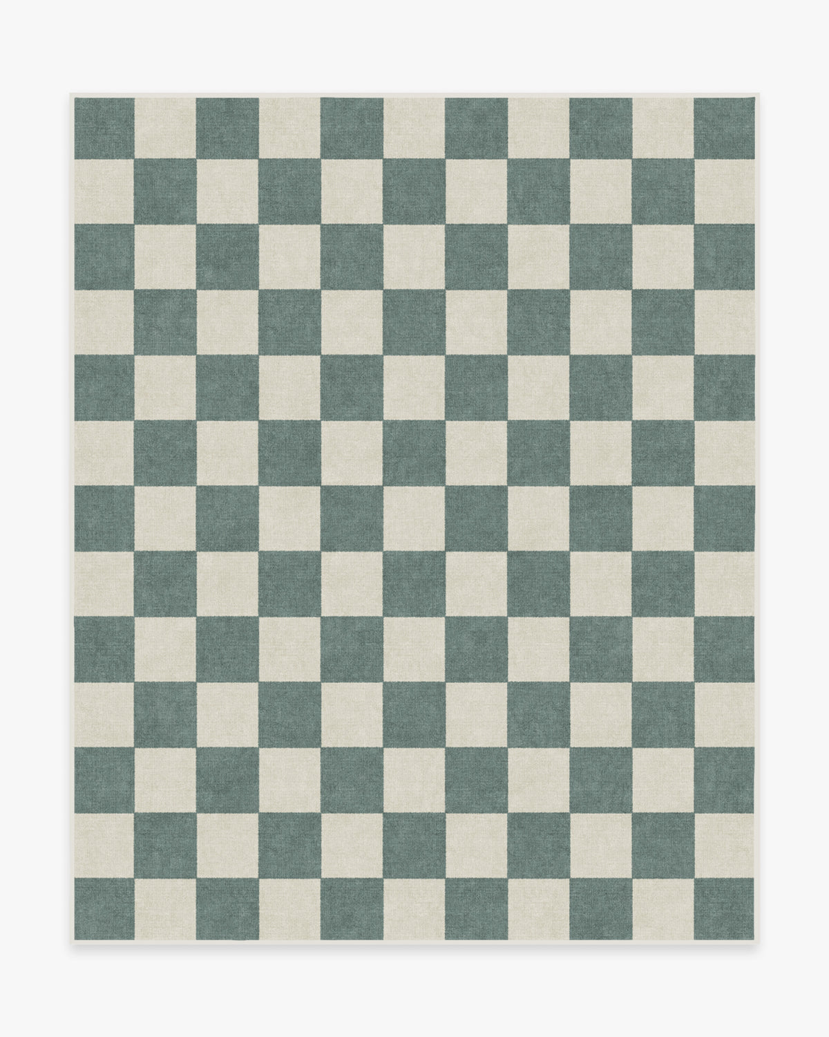 Jaque Checkered — Halı, Arduvaz Yeşil, AREA, beyaz zemin, 8x10