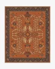 Justina Blakeney Eartha — Halı, Terracotta, AREA, beyaz zemin, 8x10