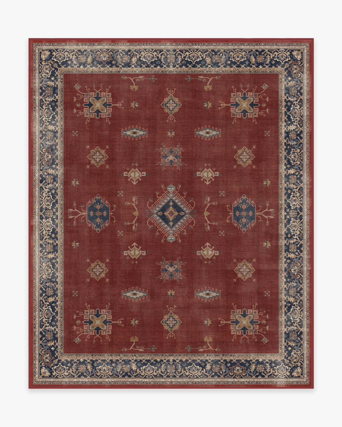 Verena — Halı, Kehribar Kırmızı, AREA, beyaz zemin, 8x10