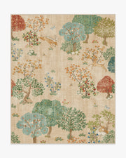 Pamir Garden — Halı, Fern, AREA, beyaz zemin, 8x10