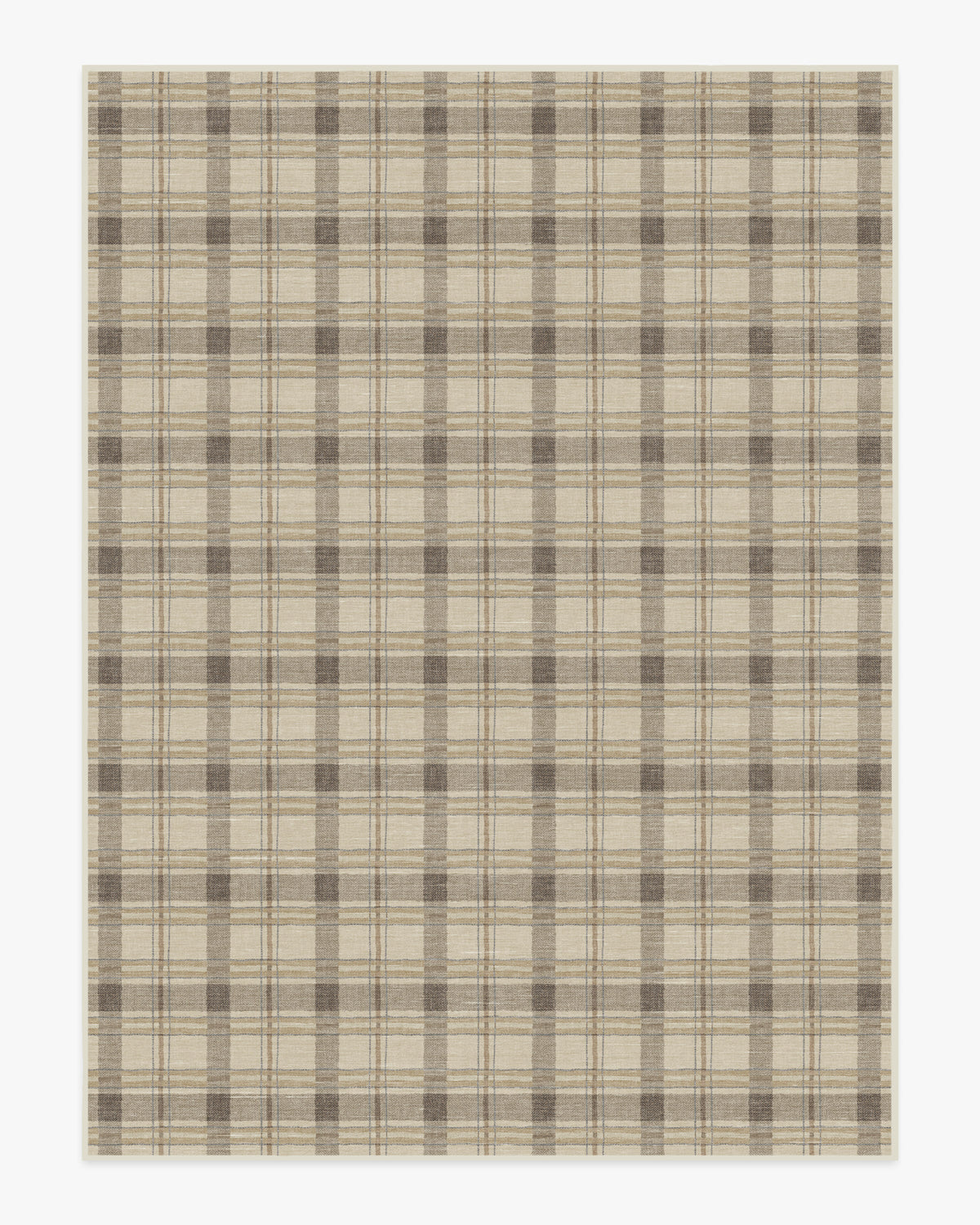 Piper Plaid — Halı, Nötr, AREA, beyaz zemin, 9x12