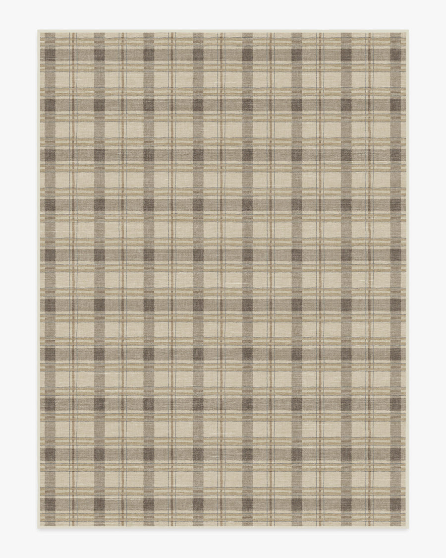 Piper Plaid — Halı, Nötr, AREA, beyaz zemin, 9x12