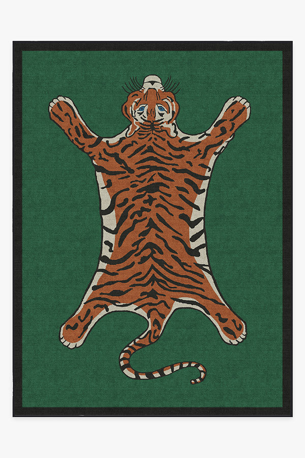 Tiger — Halı, Emerald, AREA, beyaz zemin, 9x12