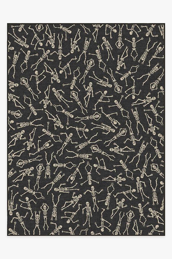 Bone Dance — Halı, Siyah, AREA, beyaz zemin, 9x12