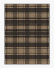 Easton Plaid — Halı, Antrasit Doğal, AREA, beyaz zemin, 9x12
